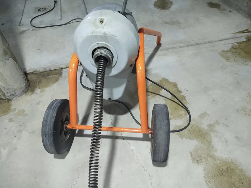Máquina de sonda de tambor con cable para destapar cañerías